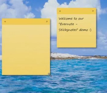 Evernote Sticky Notes 1.3 : Main Screen