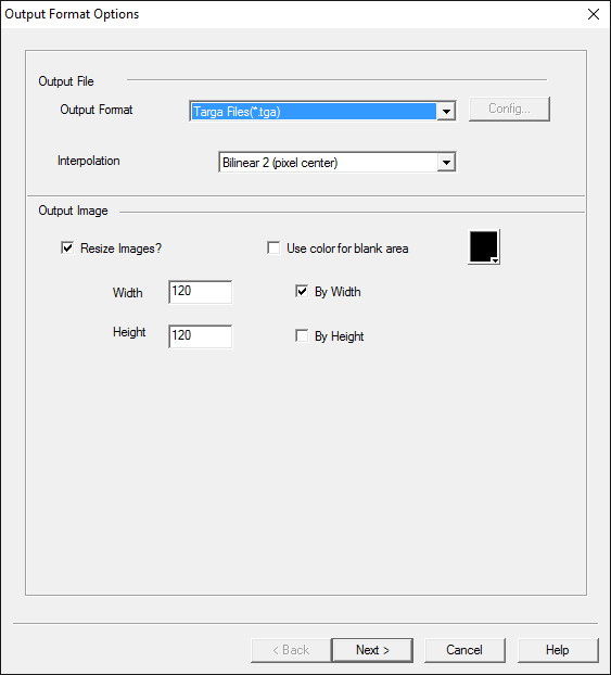 Image Converter One 1.2 : Output Options