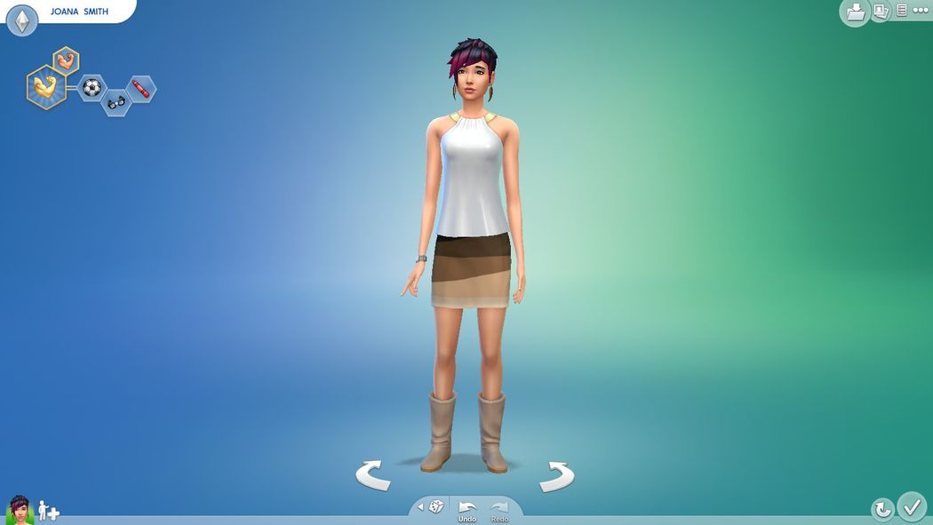 The Sims 4 Create A Sim Demo 1.0 : Character Creation Window