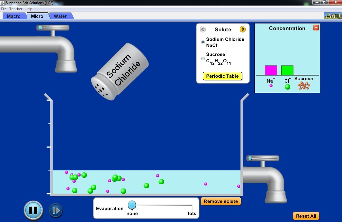 Sugar and Salt Solutions 1.0 : Micro