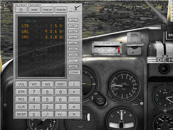 aerosoft's - Flight Calculator 2.0 : Main window