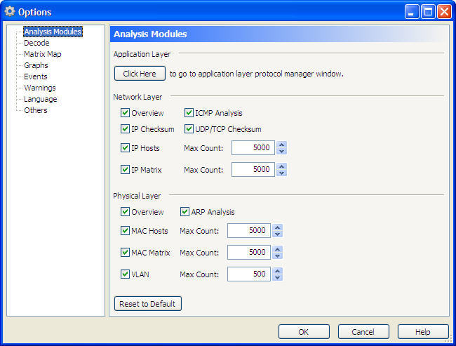AthTek NetWalk 2.1 : Options Window