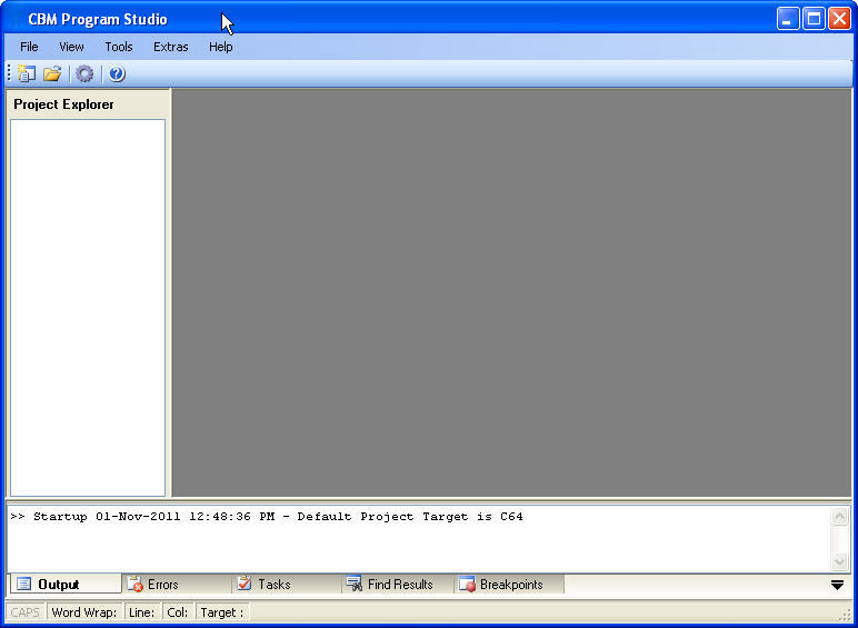 CBM Prg Studio 1.6 : Main window