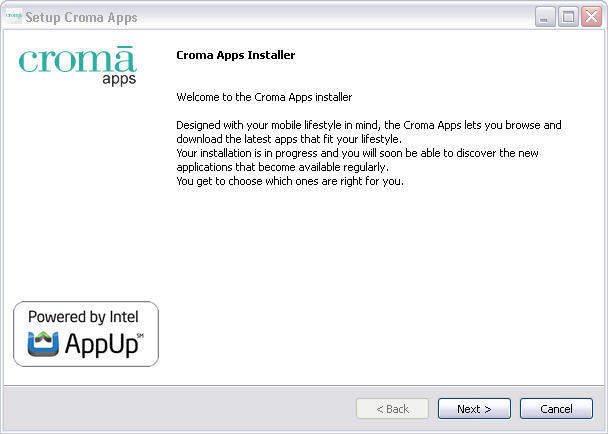 Croma apps 3.3 : Main window