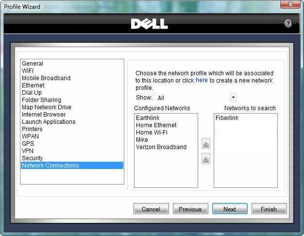 Dell ControlPoint Connection Manager 1.0 : Connecting to a Wireless Network