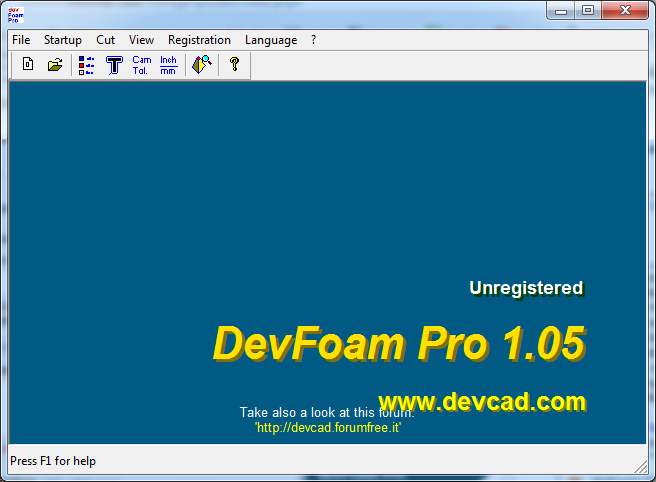 DevFoam Pro 1.0 : Main window