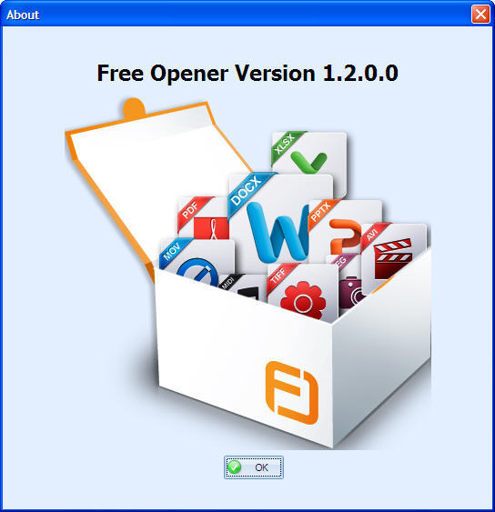 Free Opener 1.2 : About Window