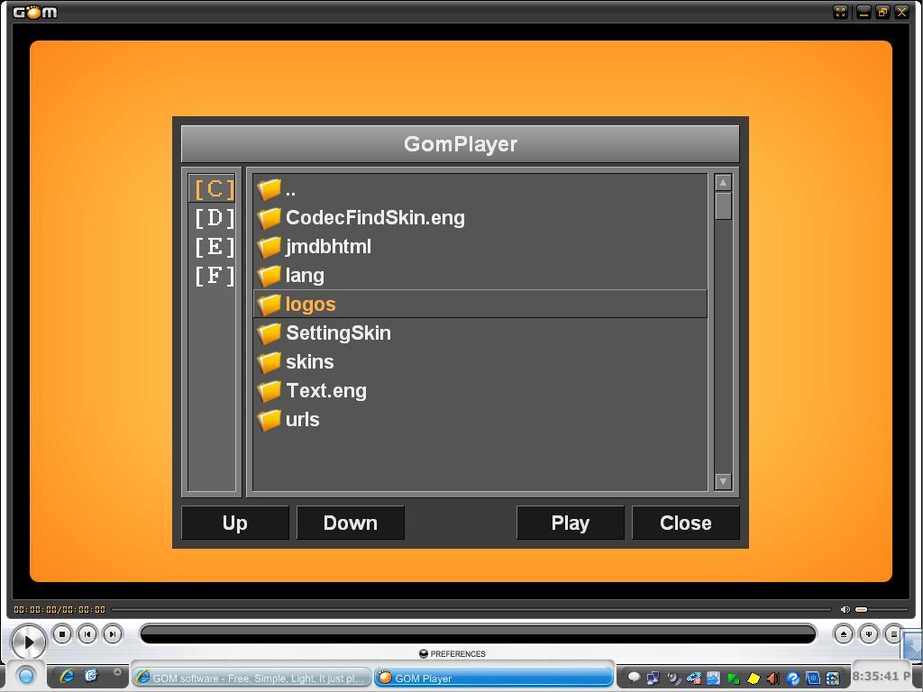 GOM Player 2.1 : User interface