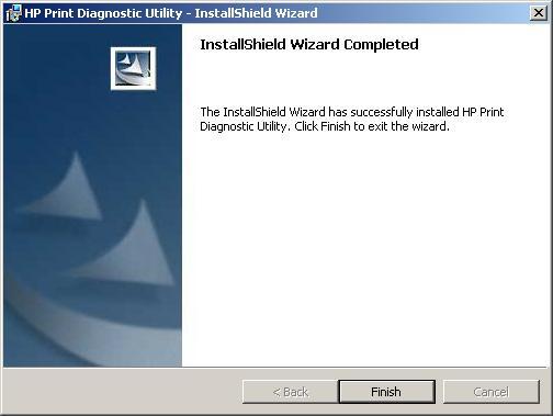 HP Print Diagnostic Utility : Installer Screen