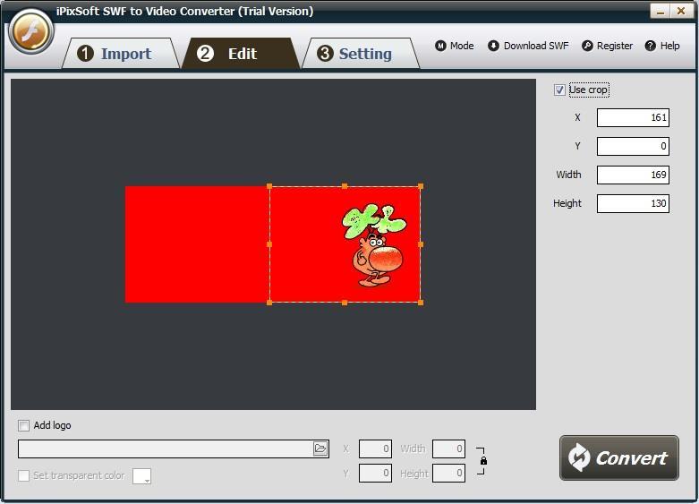 iPixSoft SWF to Video Converter 2.2 : Video Editor