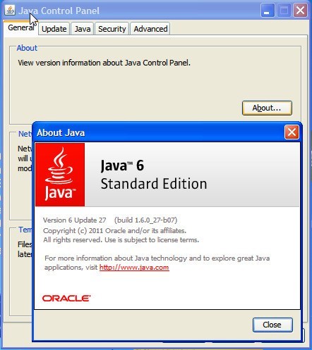 Java SE Development Kit : Main window