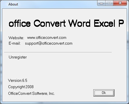 office Convert Word Excel PowerPoint To Text Converter 6.5 : About