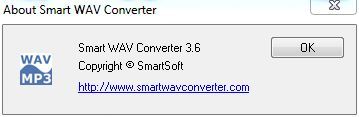 Smart WAV Converter 3.6 : About