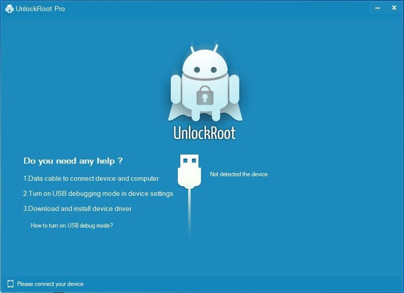 UnLock Root 3.3 : Main window