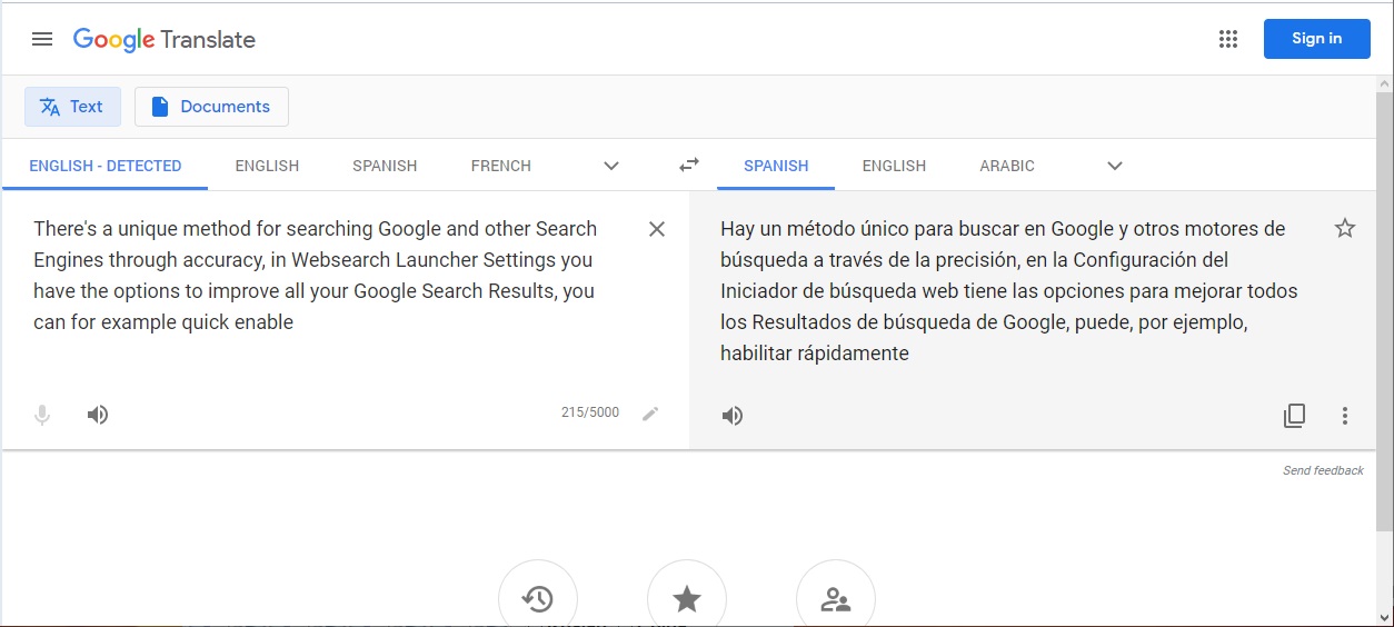Websearch Launcher 1.0 : Google Translator
