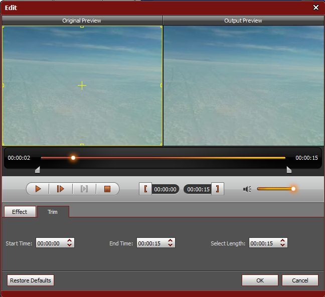 4Videosoft Video to Audio Converter 5.0 : Video editor