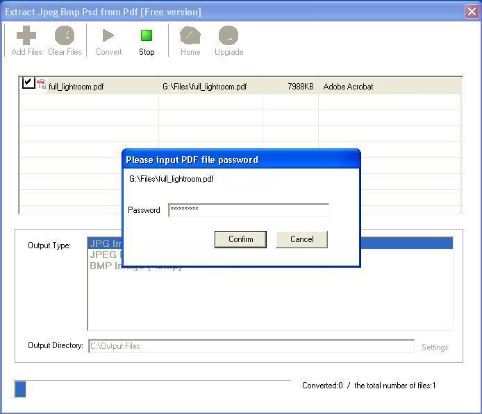Extract Jpeg Bmp Psd from Pdf 6.9 : Converting a Password-Protected File