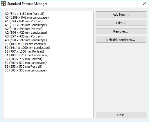 Easy Poster Printer 6.6 : Standard Format Manager