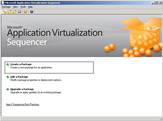Microsoft Application Virtualization 5.3 : App-V Sequenzer