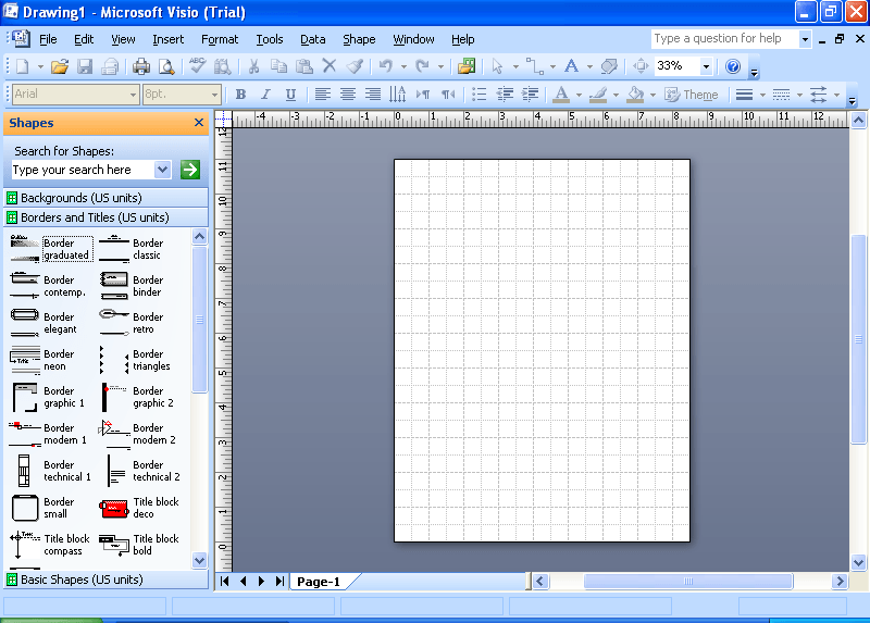 Visio как рисовать