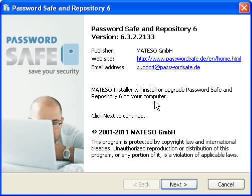 Password Safe and Repository Personal Edition 6.3 : Installing