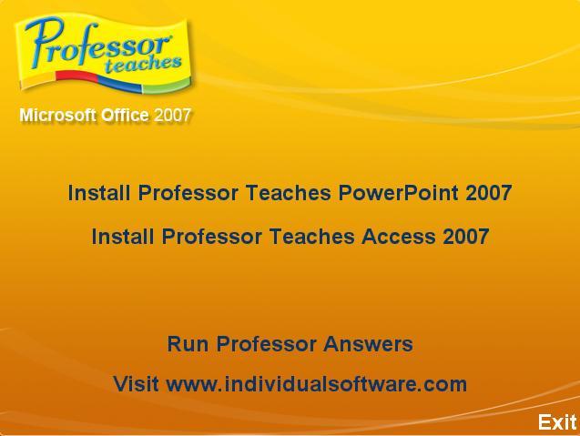 Professor Teaches Access 2007 1.0 : Setup