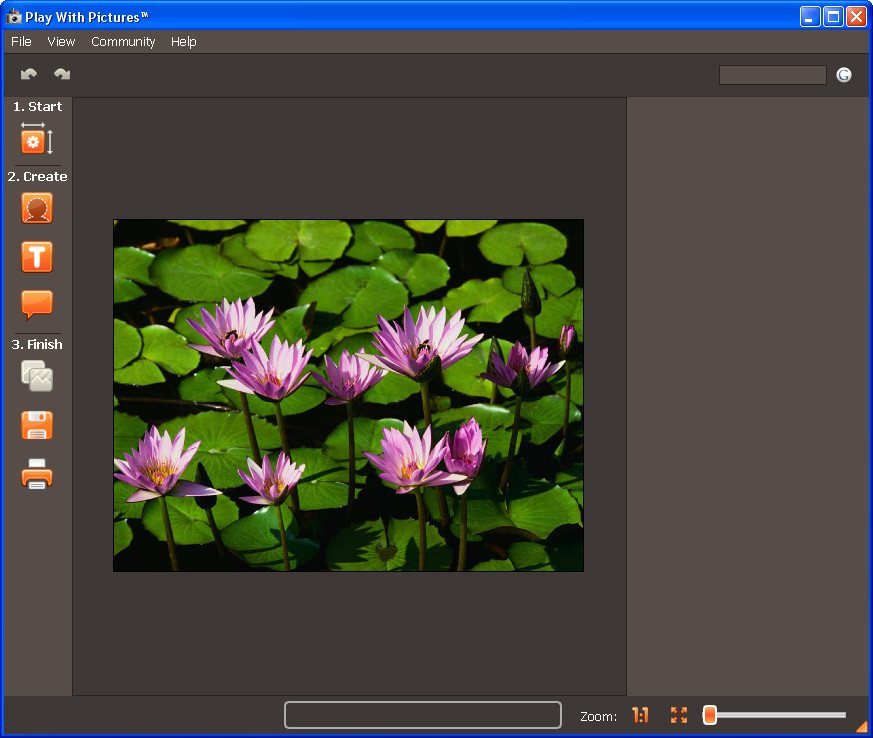 Vertus Play With Pictures 1.1 : Project Window