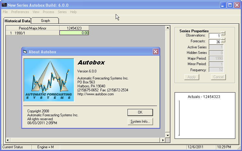 Autobox 6.0 : Main window