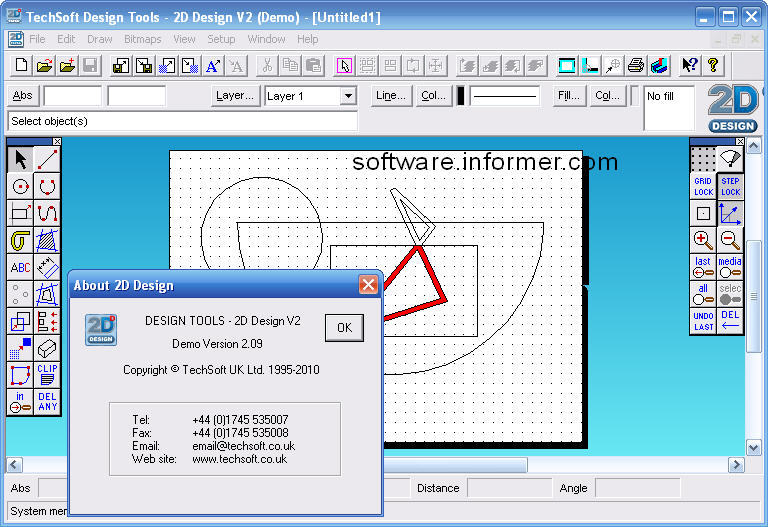 Design Tools - 2D Design V2 2.0 : Main window