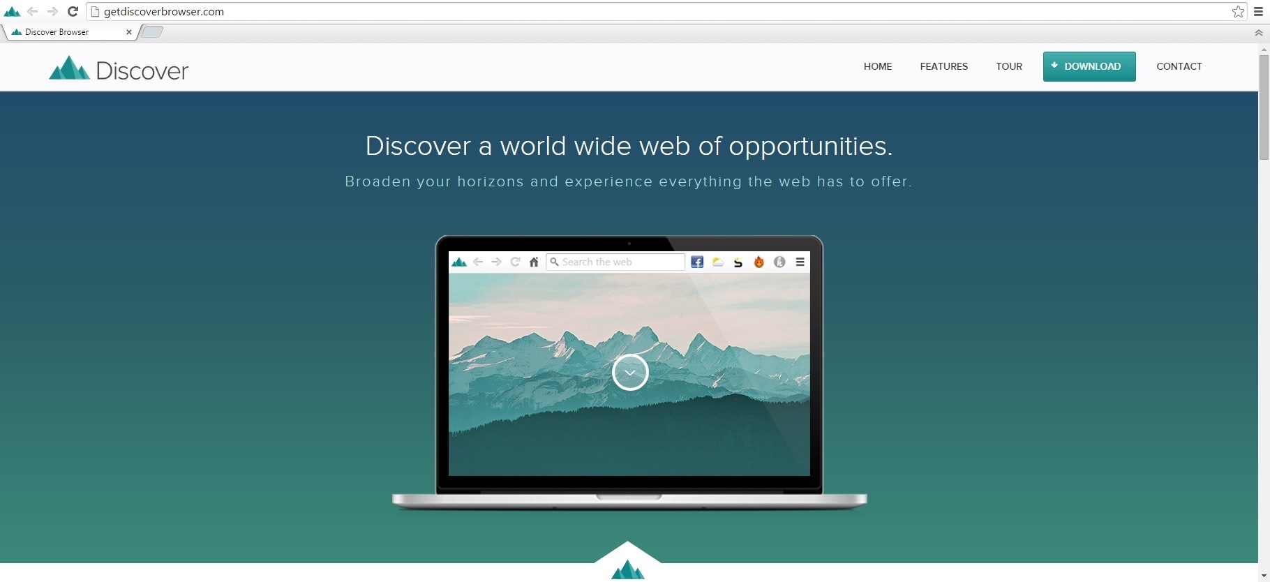 Discover Browser 1.7 : Main window