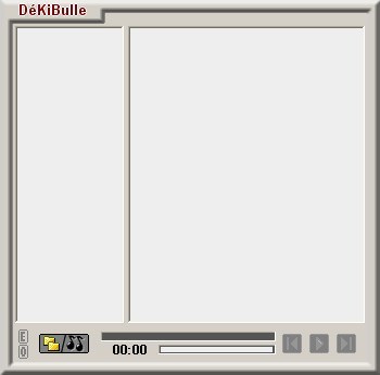 DéKiBulle 3.3 : Main window