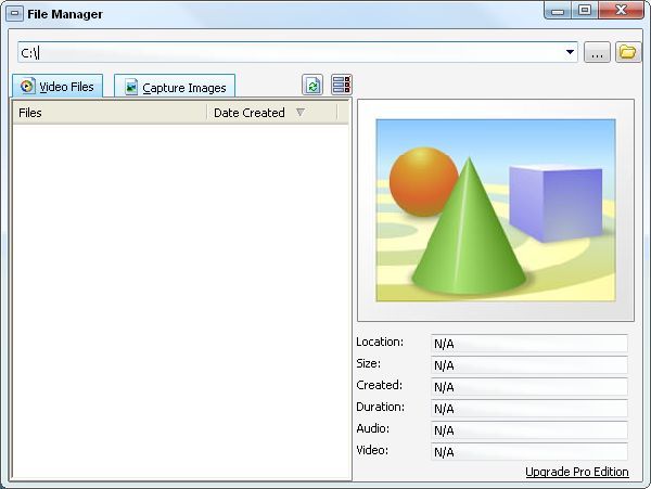 EatCam Webcam Recorder for ICQ 3.6 : File Manager