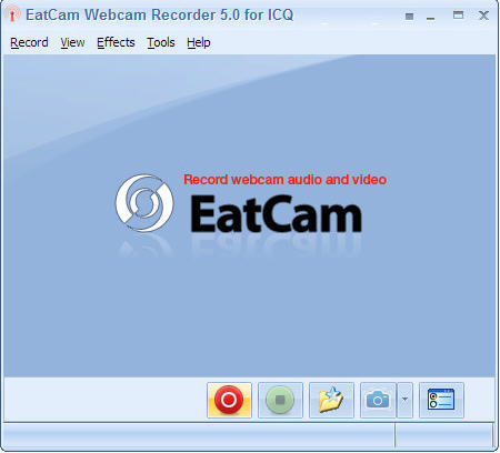 EatCam Webcam Recorder for ICQ 5.0 : Main Window