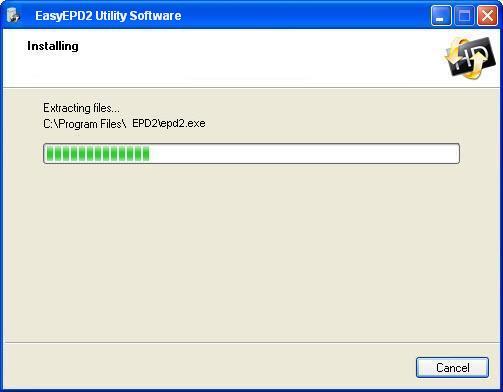 EPD2 Spectral 2.0 : installer window