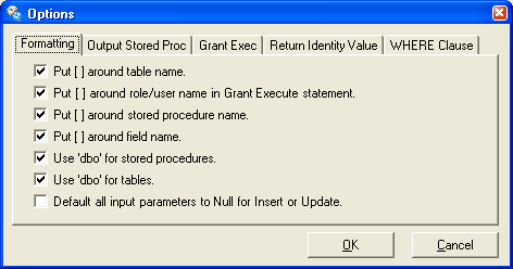 EZStoredProcSQL2008 2.0 : Main window