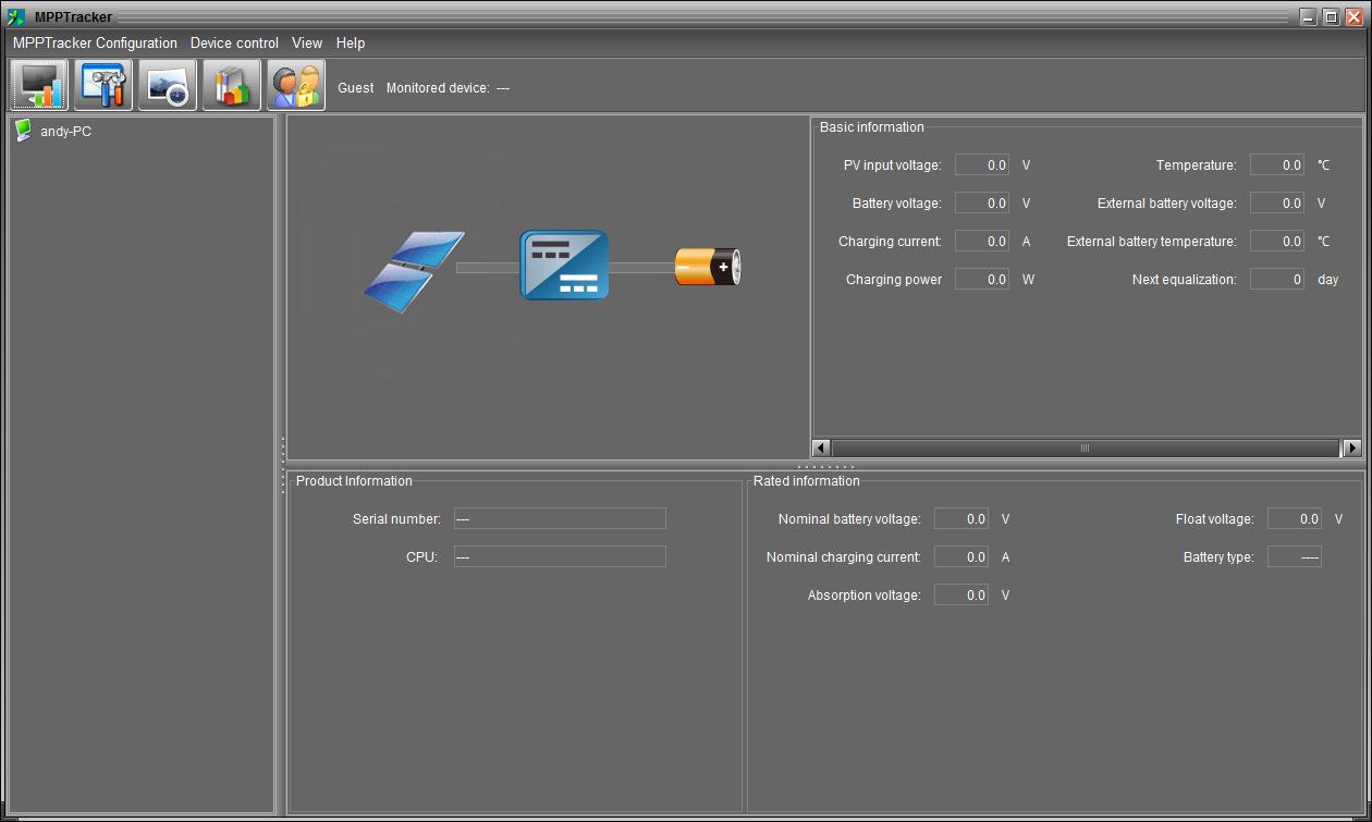 MPPTracker 1.0 : Main window
