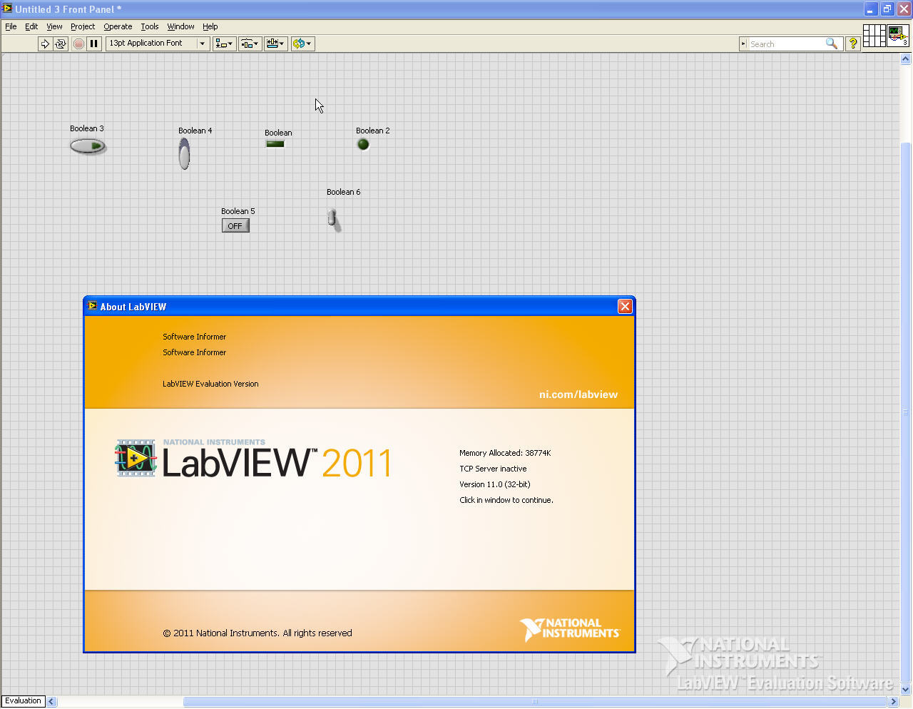 National Instruments LabVIEW 11.0 : General View