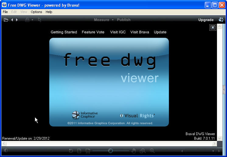 OpenText Brava! DWG Viewer 7.0 : Main window