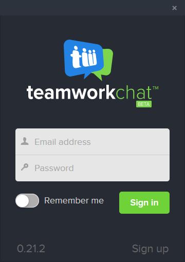 Teamwork Chat 0.2 : Main window