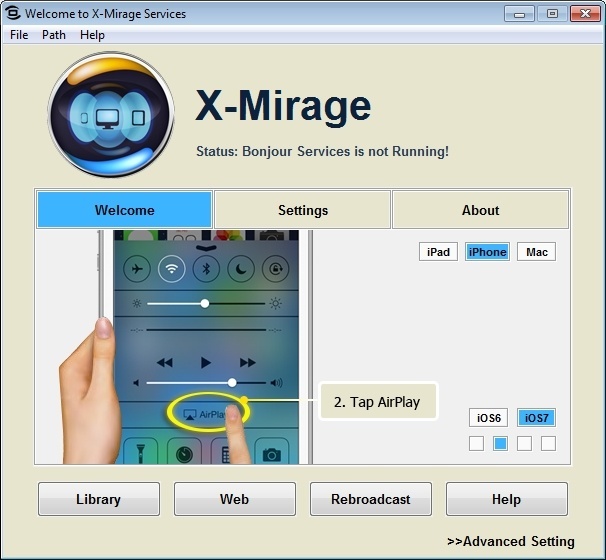 X-Mirage 1.0 : Main Window
