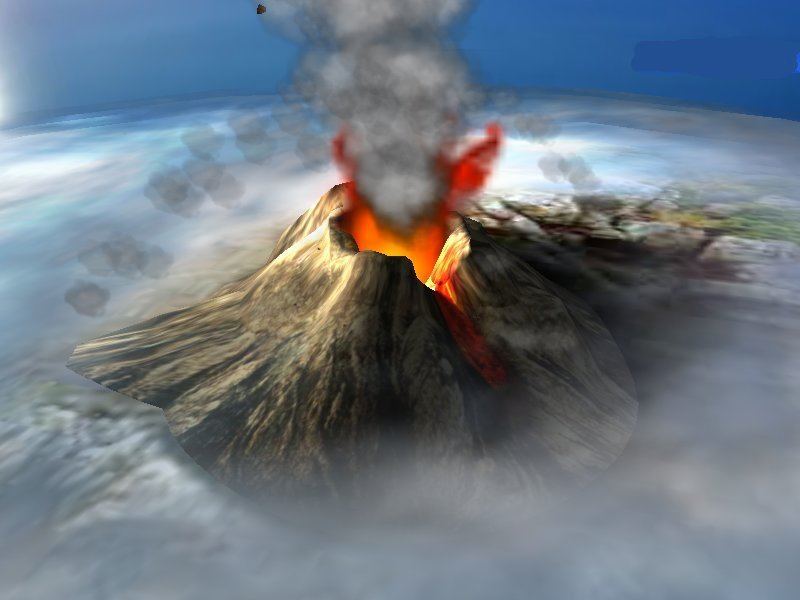 3D Volcano ScreenSaver : General view