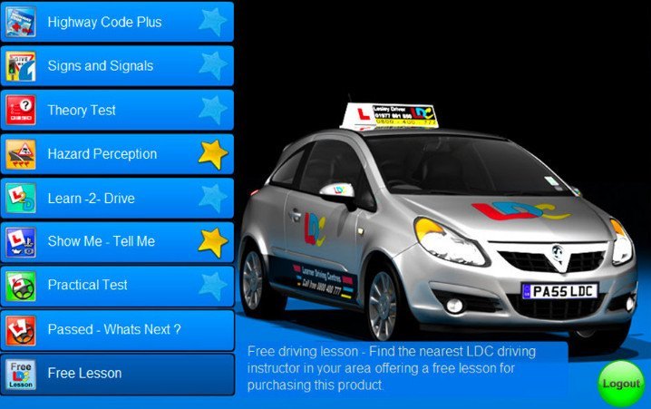 Driver Ed in a Box 1.0 : Main window