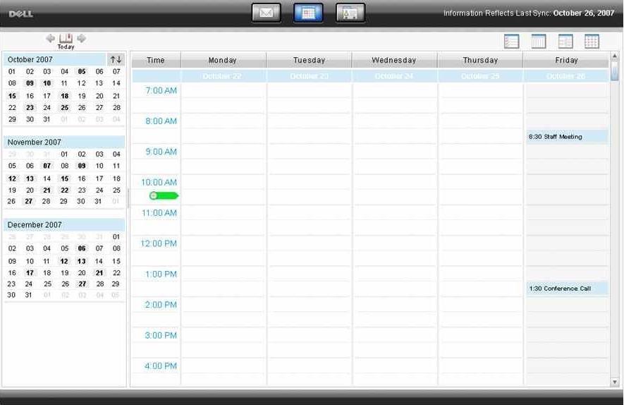 Dell Latitude ON Reader 1.0 : Calendar