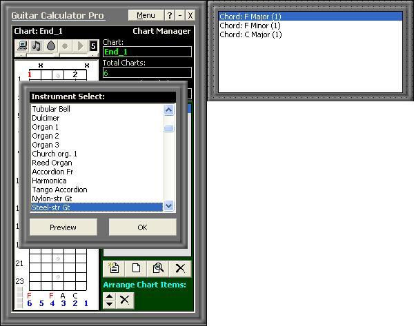 Guitar Calculator Pro 4.0 : Instrument Select