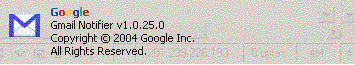 Google Gmail Notifier 1.0 : About