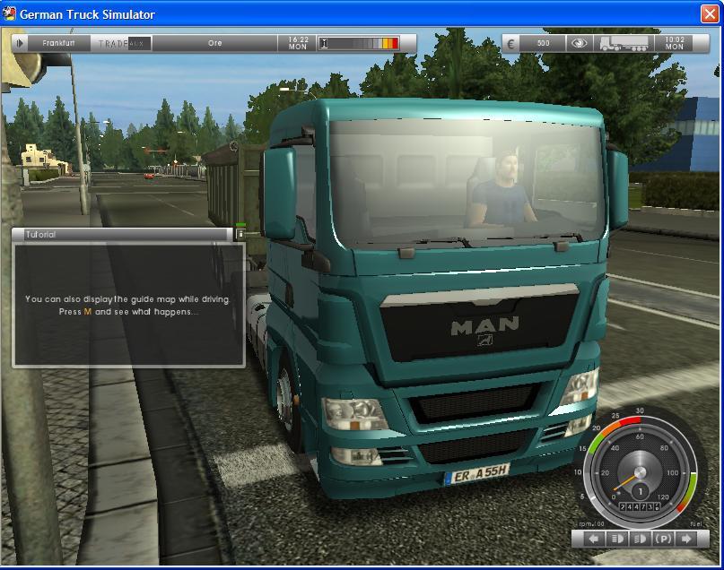 German Truck Simulator 1.3 : Game Window