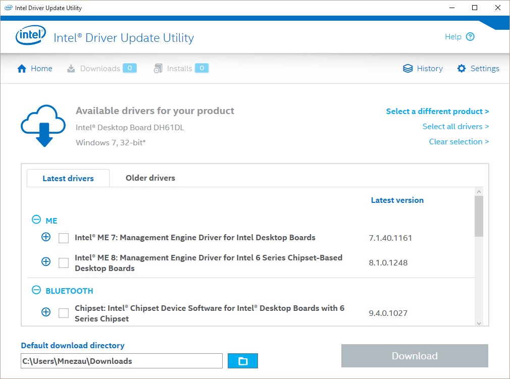 Intel Driver Update Utility 2.2 : Checking Drivers