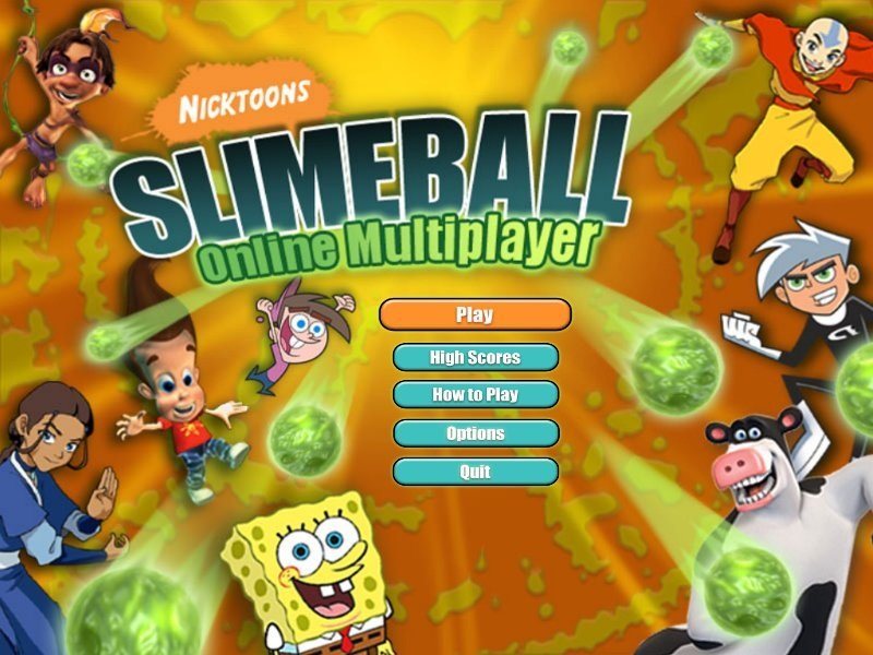 Nicktoons Slimeball Multiplayer 6.0 : Main Menu