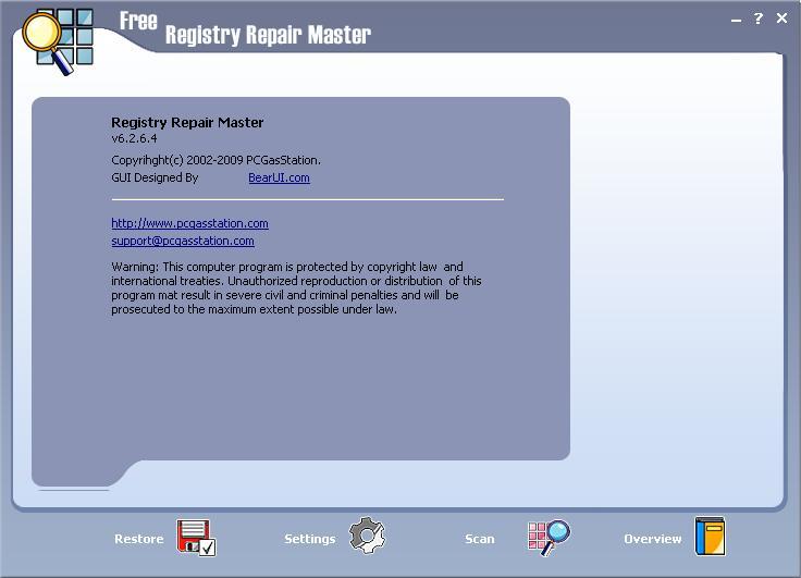 Registry Repair Master 6.2 : Version details