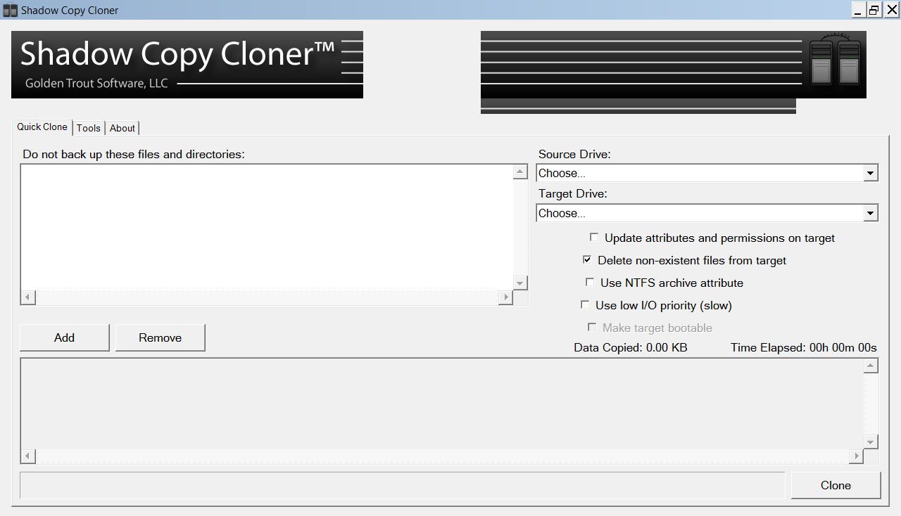 Shadow Copy Cloner 1.1 : Quick Clone